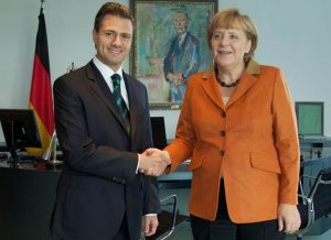 Merkel visits Mexico, seeks EU trade deal