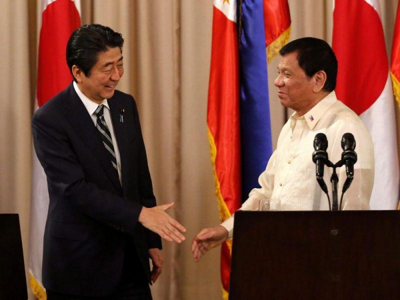Philippine president walks Japan-China tightrope on Tokyo visit