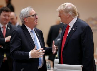 European Commission President Juncker arrives in Washington for trade talks with Trump