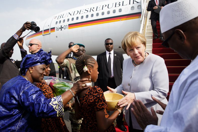 german chancellor visit to africa