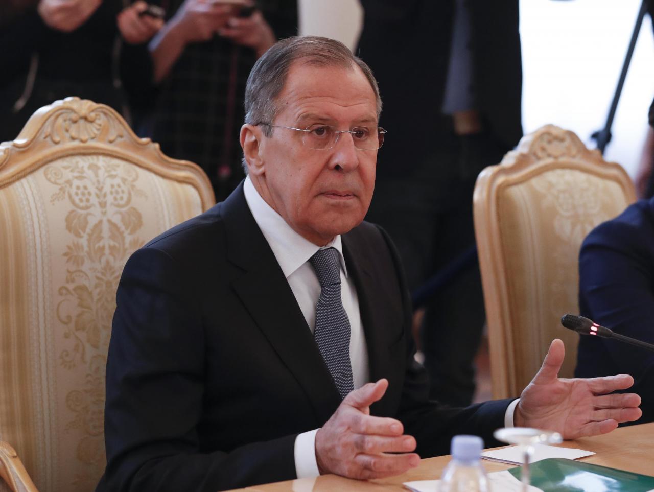 Russian Foreign Minister Lavrov meets with his Dutch counterpart Blok in Moscow
