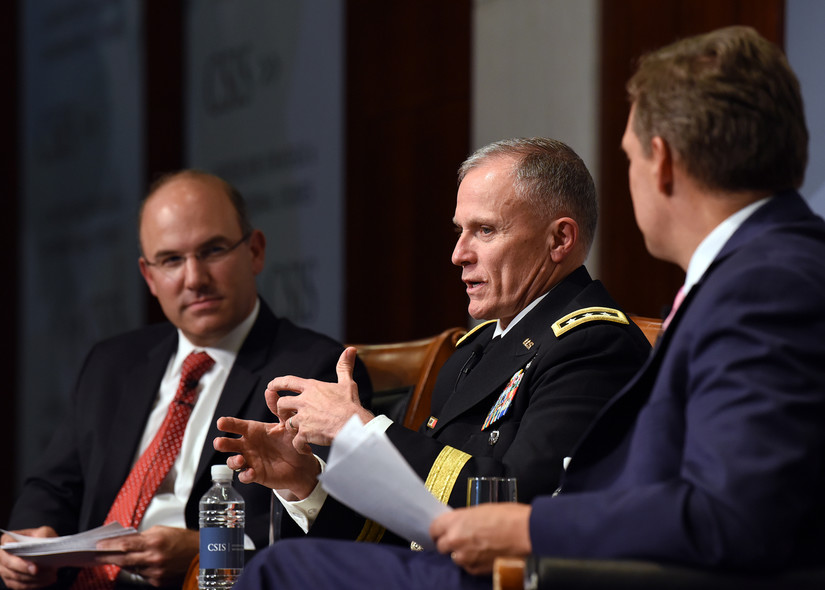 Defense Intelligence Agency Director Army Lt. Gen. Robert P. Ashley Jr. takes part in a Center for Strategic and International Studies event in Washington, Sept. 17, 2018.