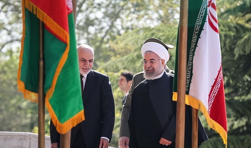 Iranian and Afghan Presidents Hassan Rouhani and Ashraf Ghani in Saadabad Palace 04