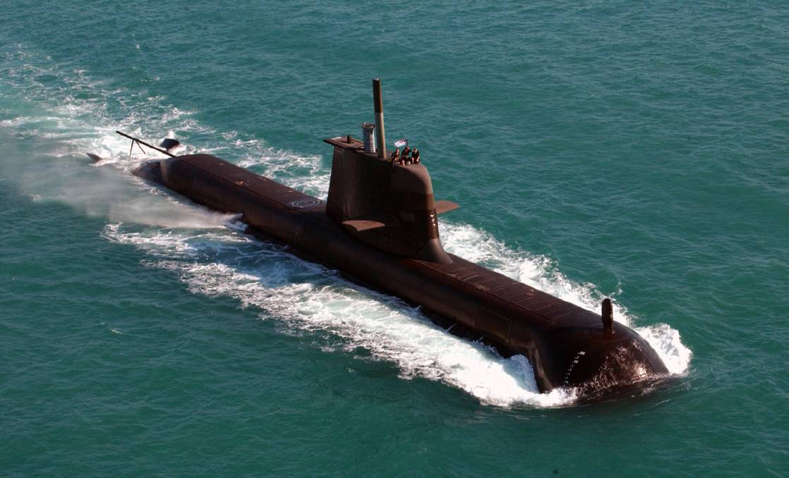 The Royal Australian Navy's HMAS Dechaineux / Attack class submarine
