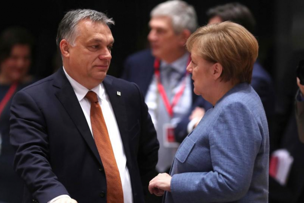 Orban Merkel Orban Merkel