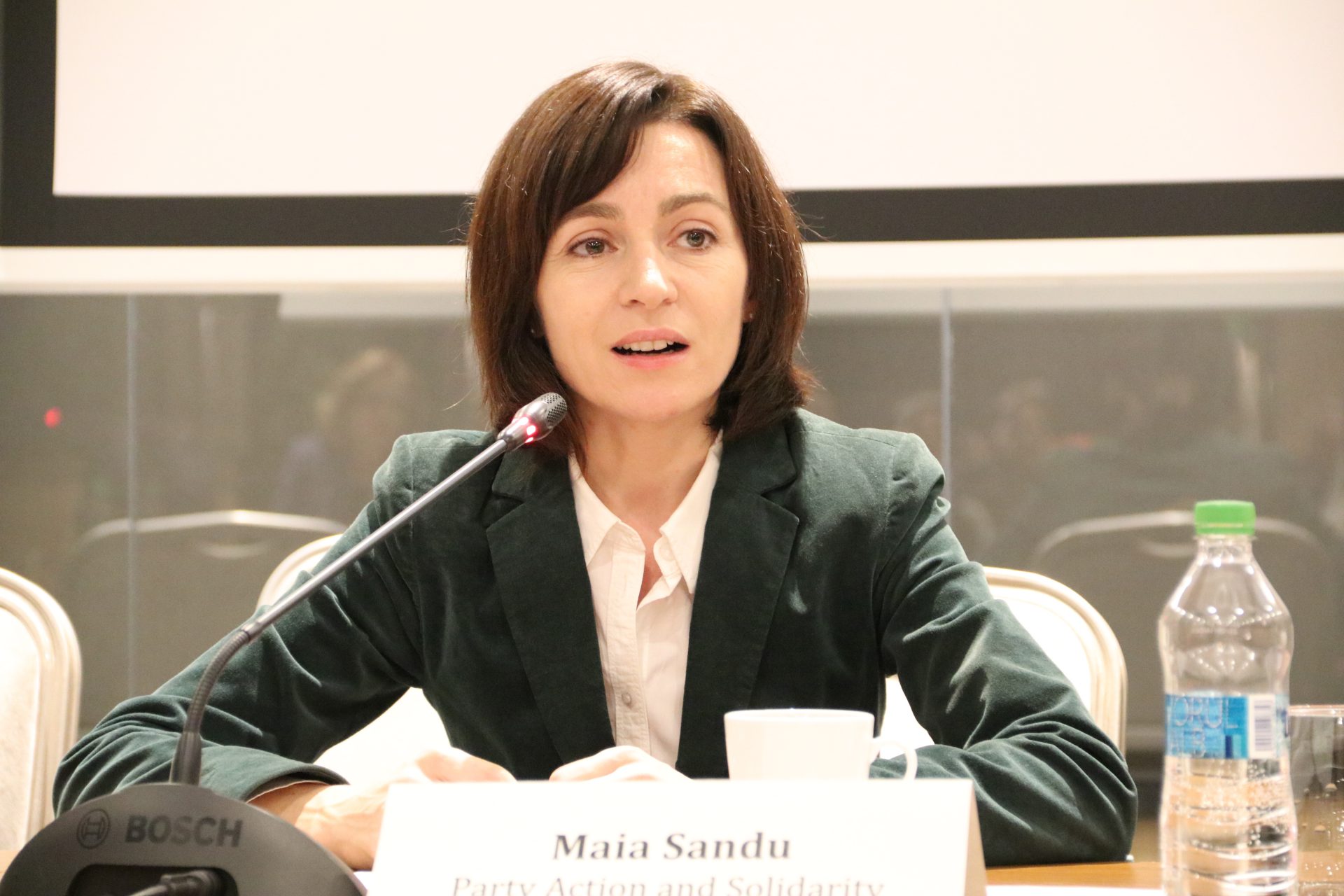 Presidential candidate Maia Sandu Chisinau 12 November 2016