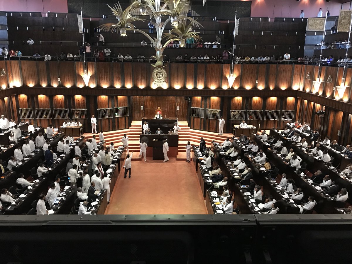 Sri Lanka's parliament in session
