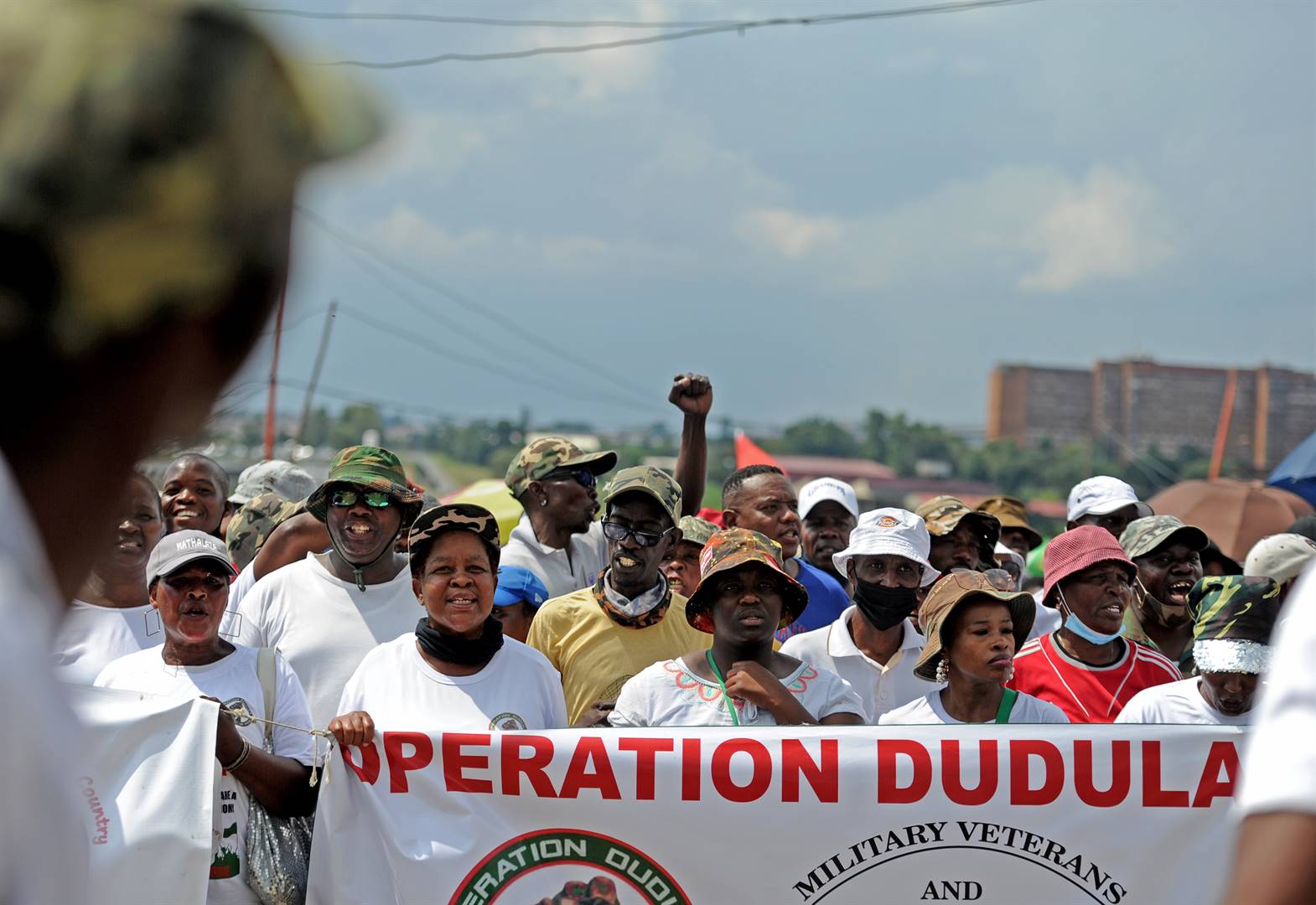 Protesters marching in support of Operation Dudula