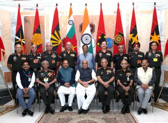 Indian Minister addresses Army Commanders Conference